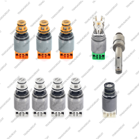 Комплект соленоидов (тип 1, 9 штук: 3 оранжевых, 4 белых, 1 зеленый, 1 черный)